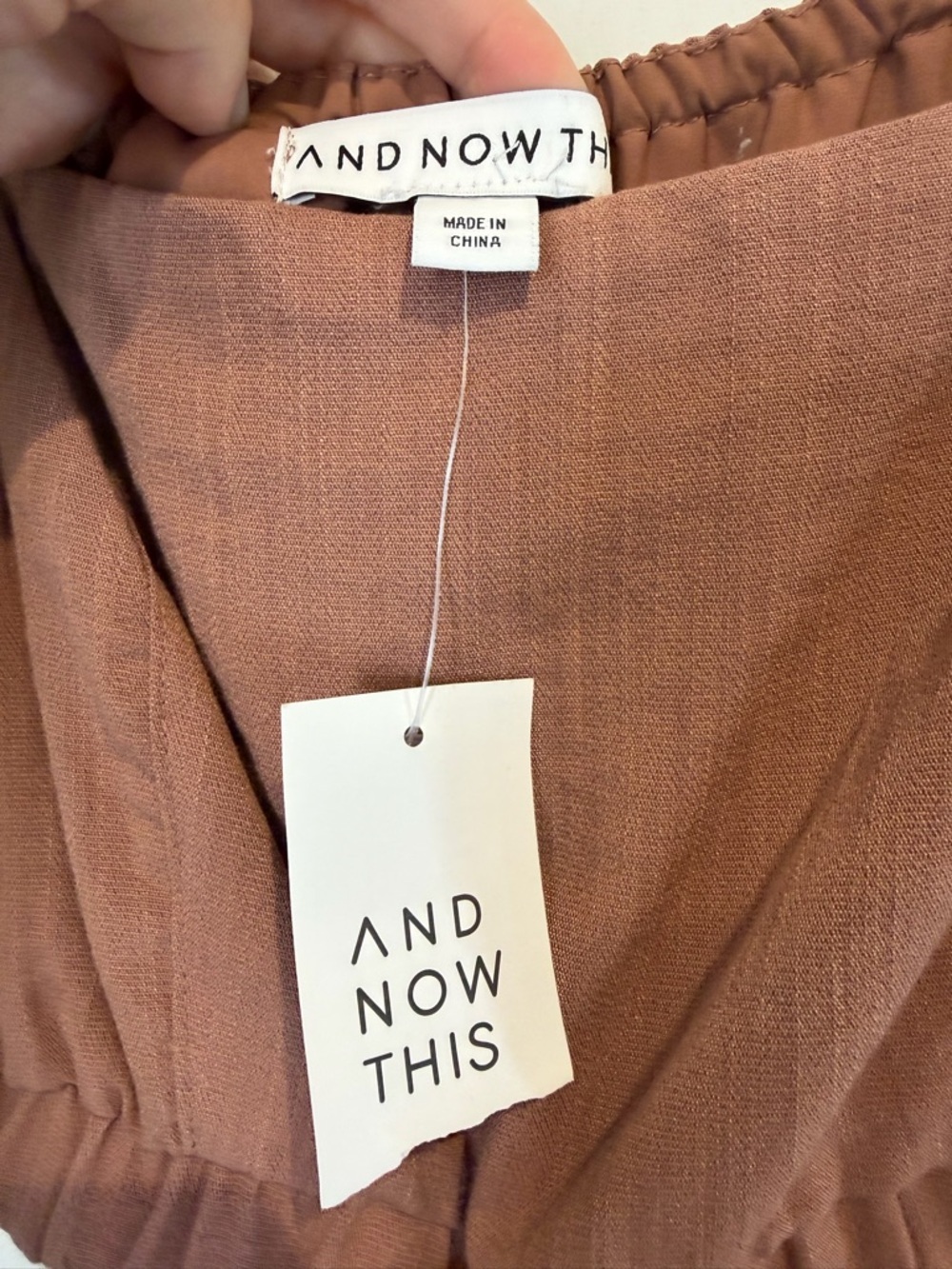 NWT Boho Puff-Sleeve Cutout Mini Dress in Dusty Rose - Picture 4 of 7